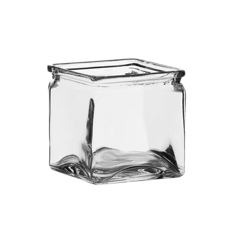 Square Glass Flower Vase