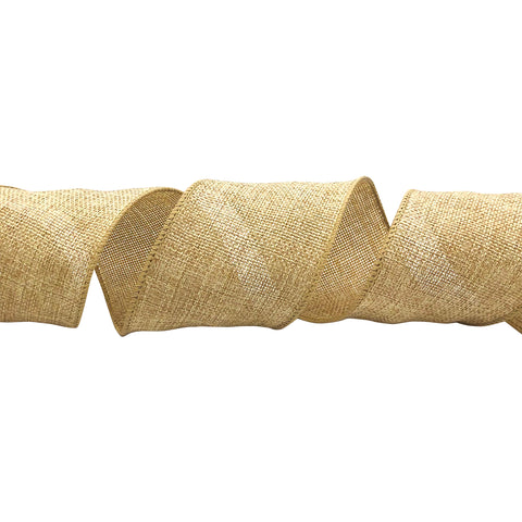 Wired Burlap Ribbon -- 50 Yard Rolls