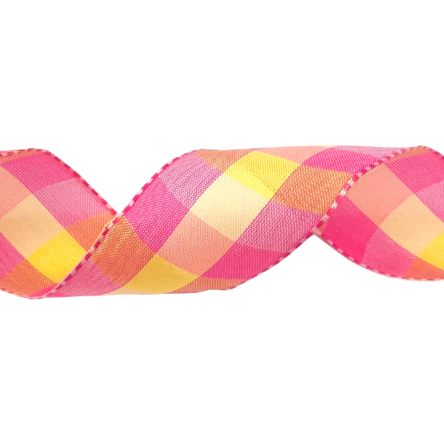 Multi Check Wired Ribbon -- 50 Yard Rolls