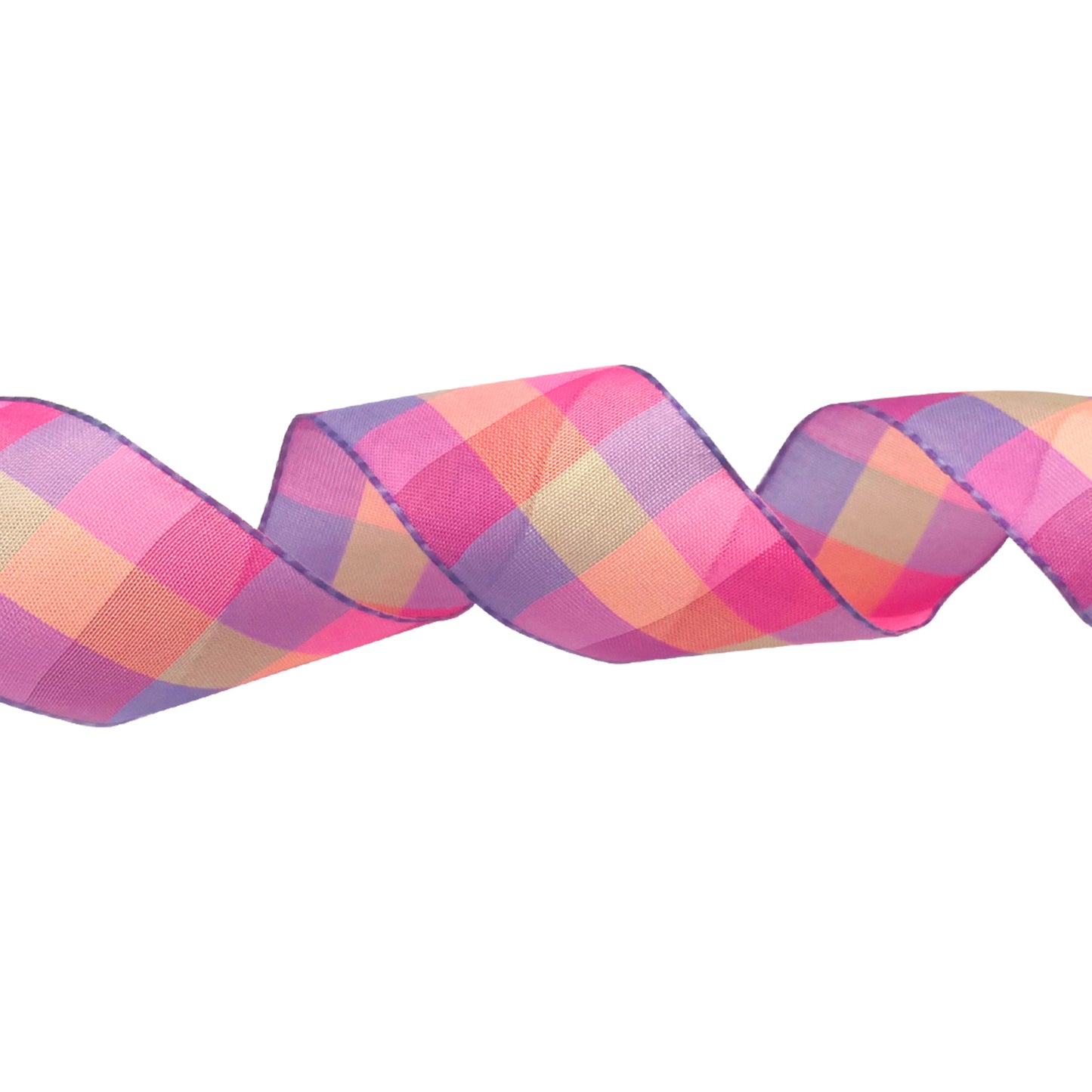 Multi Check Wired Ribbon -- 50 Yard Rolls