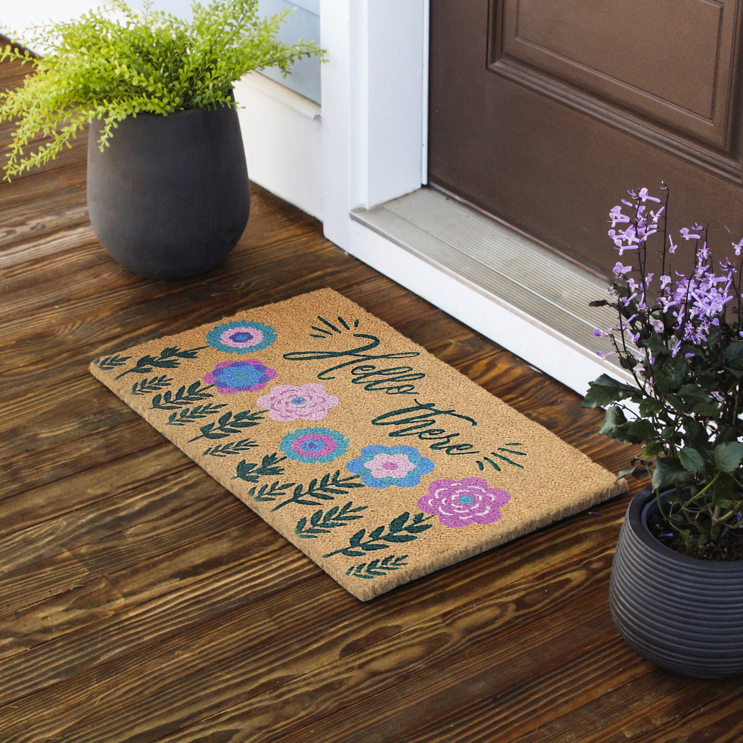 'Hello There' Spring Doormat, Natural Coir Mat