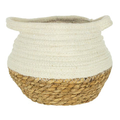 Cable Basket in Oatmeal